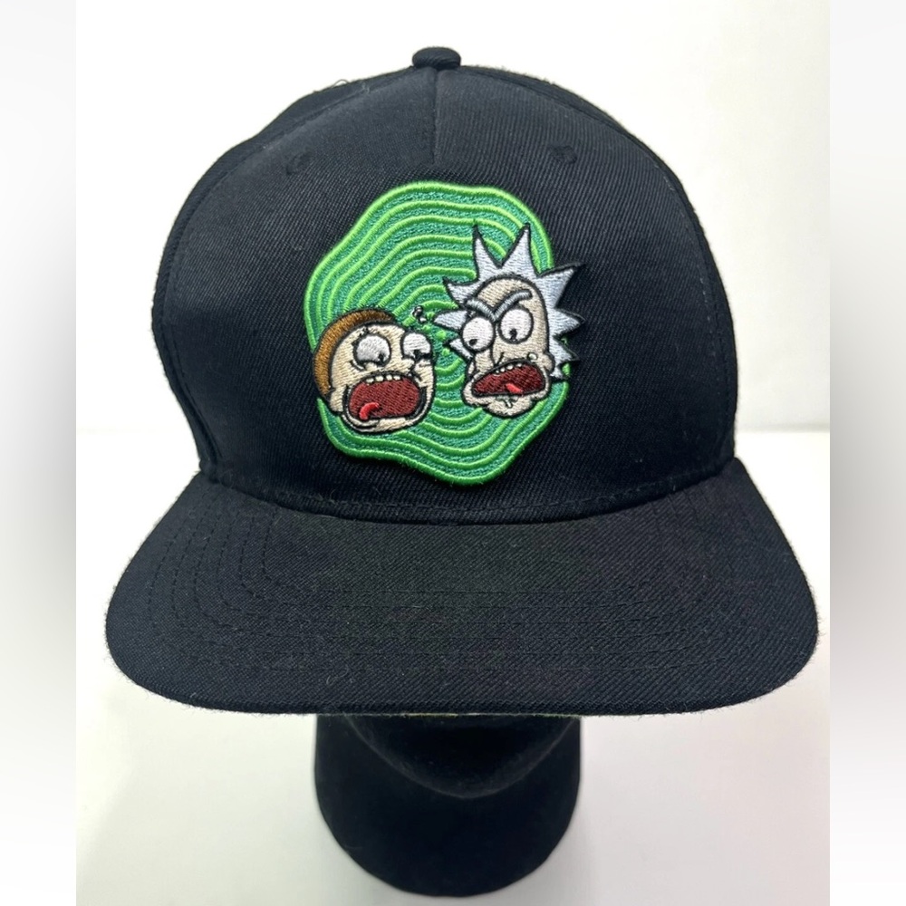 Rick And Morty Black Snapback Hat Cap Adjustable Adult Swim 2017